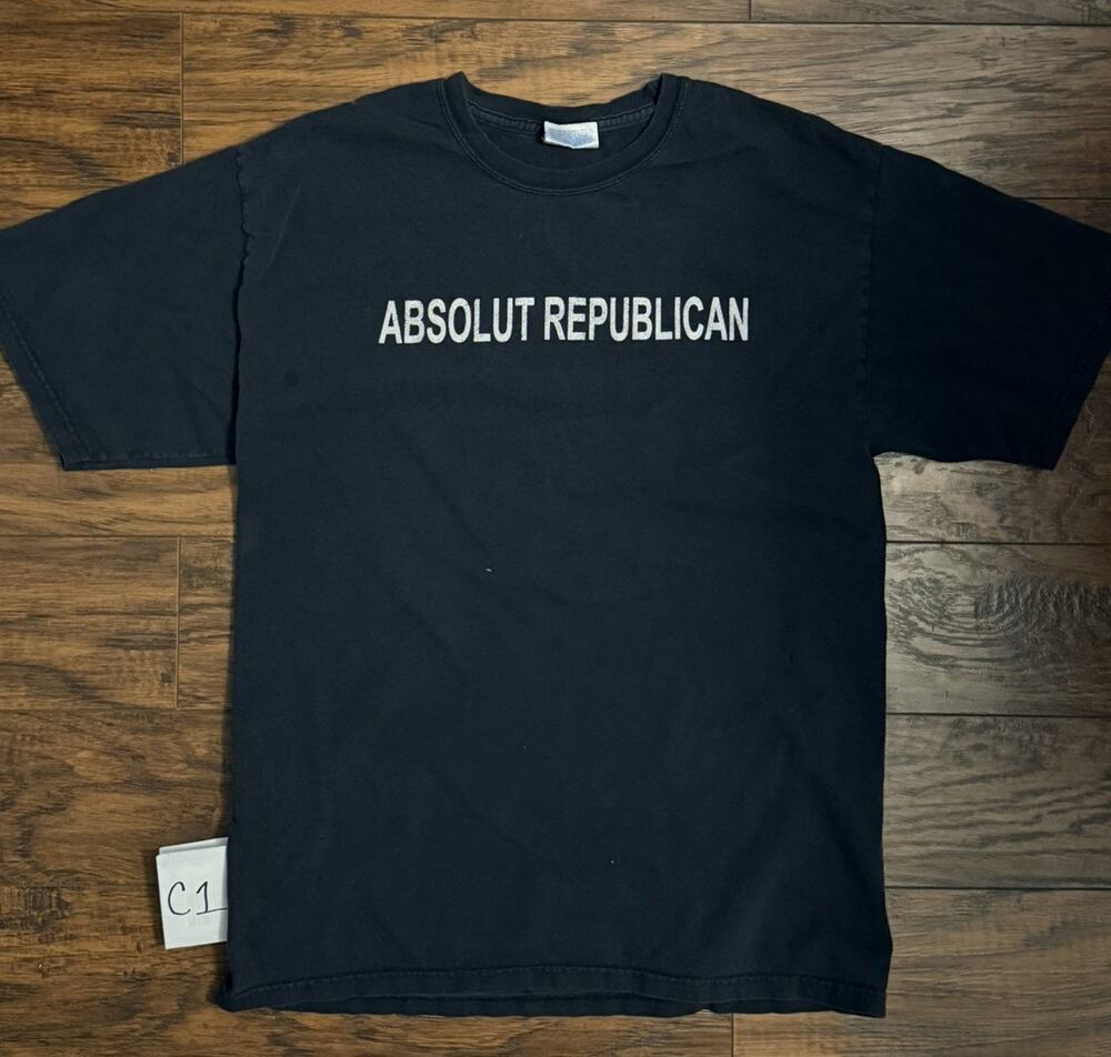 Vtg 90s College Republicans Absolut Republican Medium T Shirt Political GOP